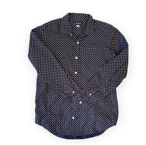 The Children’s Place Boy Woven Shirt Navy & White Triangle/Circles size 16 XXL